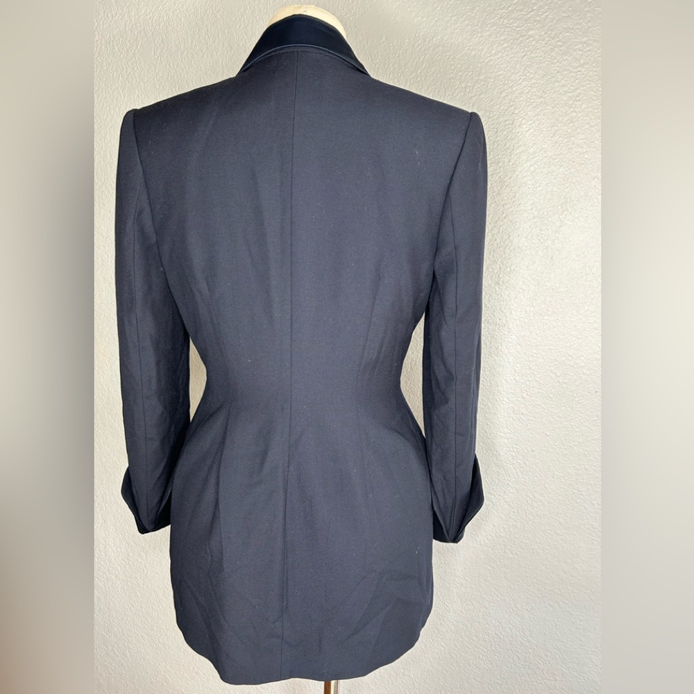 Vintage 90’s Richard Tyler wool satin jacket - Picture 2 of 10
